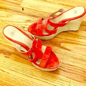 Ugg Orange Wedges.